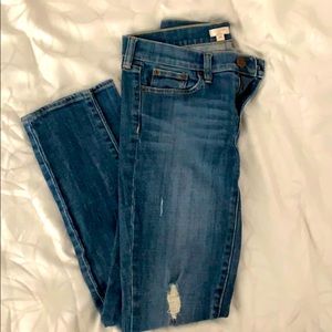 J.Crew Factory Distressed skinny jeans